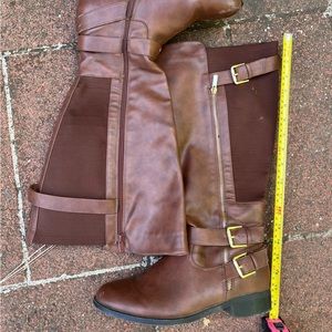 Torrid wide calf riding boot zipper 10W